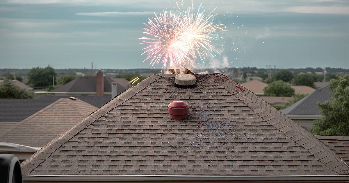 Can Fireworks Damage Your Roof