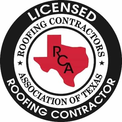 licensed roofing contractor seal from the roofing contractors association of texas